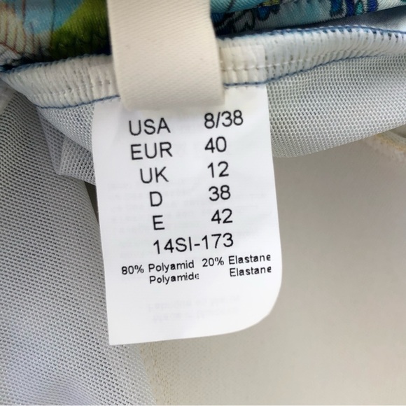 NEW Gottex Blue Print tummy Control Panel Swimsuit 8 - Picture 7 of 8